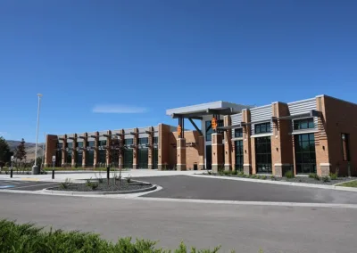 full front view of ISU alumni center building